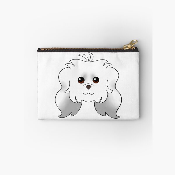 Item preview, White Long Ear Maltipoo designed and sold by OliRoseArt.