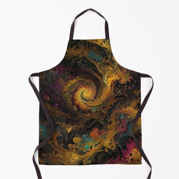 Item preview, golden psychedelic abstract art designed and sold by optimusprime39.