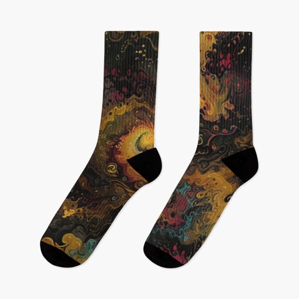 Item preview, golden psychedelic abstract art designed and sold by optimusprime39.