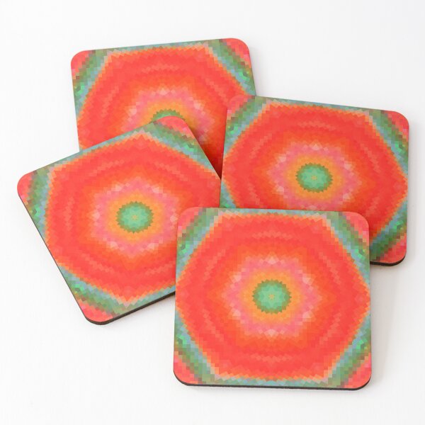 Item preview, Pixelated hexagon  designed and sold by CayenaCreative.