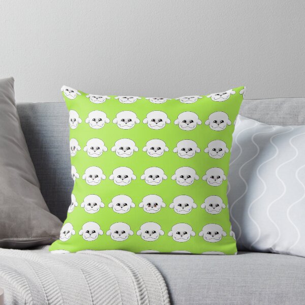 Item preview, Bichon Frise Pattern Lime Background designed and sold by OliRoseArt.