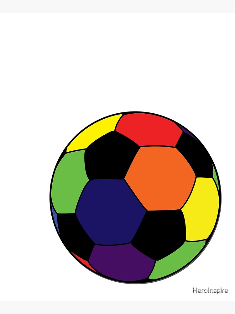 rainbow soccer ball