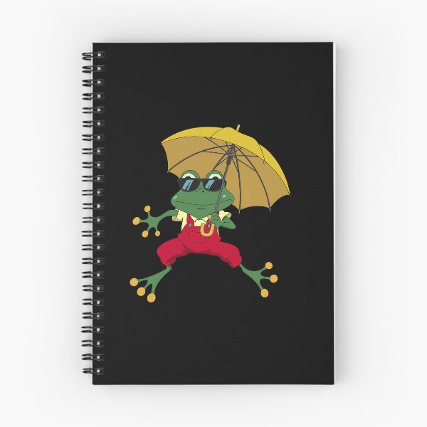 Item preview, Smiling Autumn Frog Unique cartoon design with umbrella designed and sold by ATOTI.