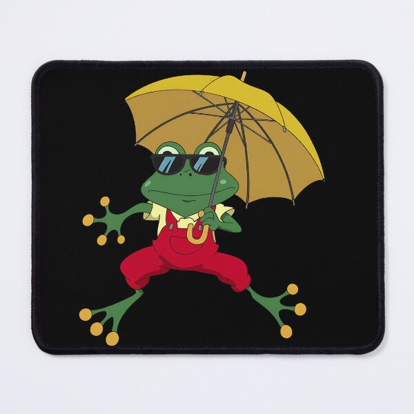 Item preview, Smiling Autumn Frog Unique cartoon design with umbrella designed and sold by ATOTI.