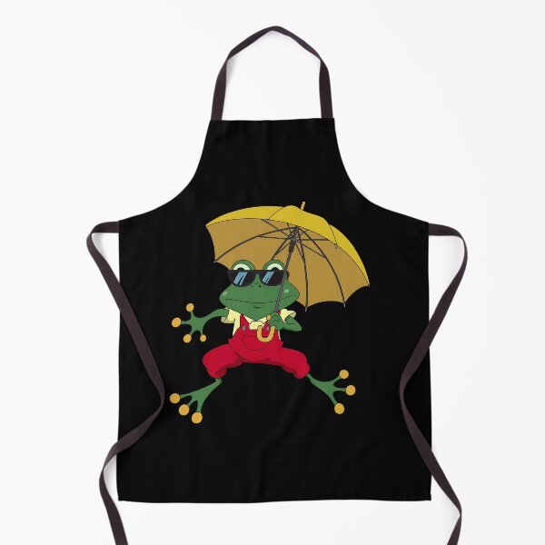 Item preview, Smiling Autumn Frog Unique cartoon design with umbrella designed and sold by ATOTI.