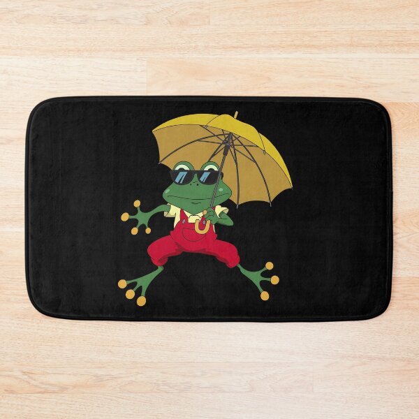 Item preview, Smiling Autumn Frog Unique cartoon design with umbrella designed and sold by ATOTI.