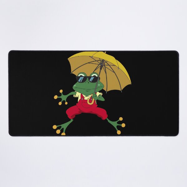 Item preview, Smiling Autumn Frog Unique cartoon design with umbrella designed and sold by ATOTI.