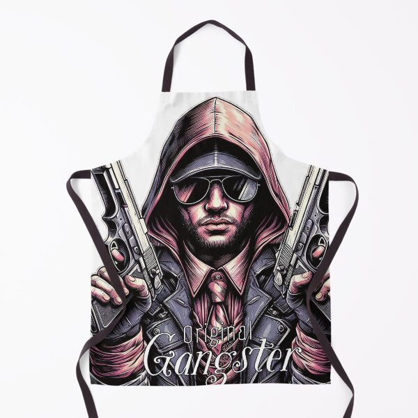 Item preview, Modern gangster with pistols and hood, lettering: OG designed and sold by Salimgor Hangaround Music.