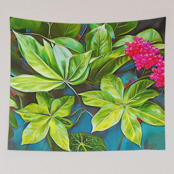 Item preview, Bloom Like Never Before, Botanical Nature Jungle Plants, Bohemian Floral Blossom Forest Painting designed and sold by 83oranges.com.