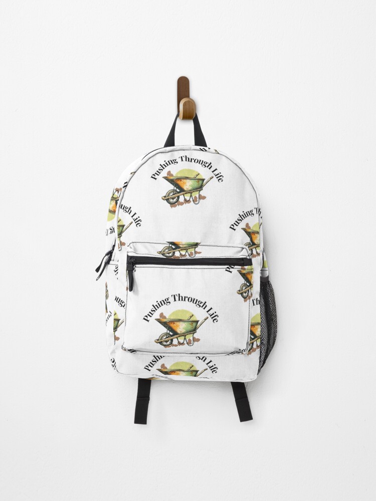 Thumbnail 1 of 3, Backpack, Pushing Through Life designed and sold by ArchVibe.