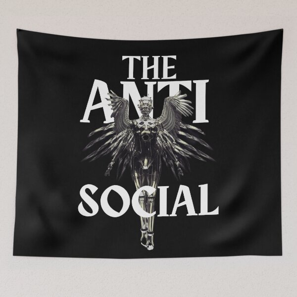 Item preview, Anti Social designed and sold by AllOutDesigns.