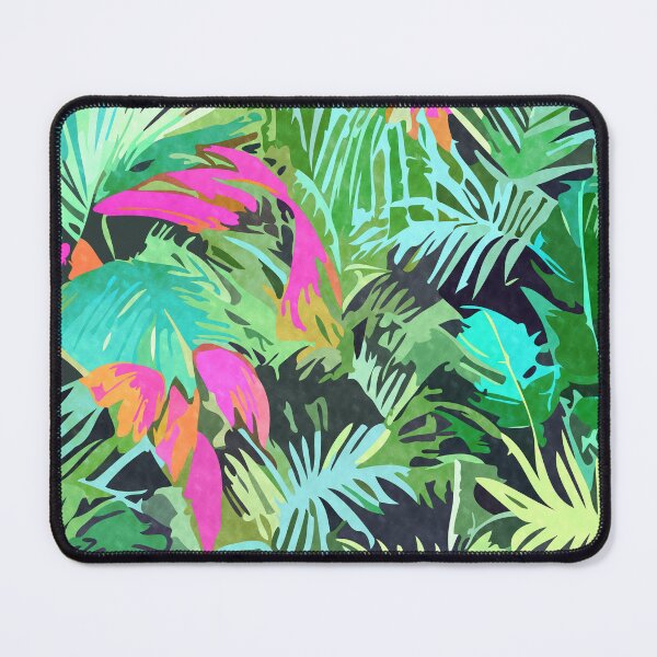 Item preview, Tropical Jungle, Botanical Nature Plants, Palm Forest Bohemian Watercolor, Modern Wild Painting designed and sold by 83oranges.com.