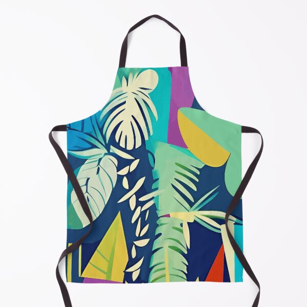 Item preview, Tropical Wilderness, Abstract Botanical Jungle Plants, Pop of Color Eclectic Shapes Nature designed and sold by 83oranges.com.
