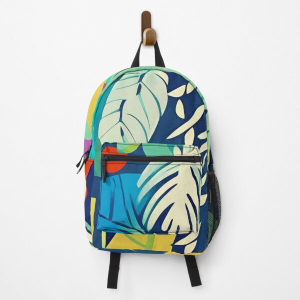 Item preview, Tropical Wilderness, Abstract Botanical Jungle Plants, Pop of Color Eclectic Shapes Nature designed and sold by 83oranges.com.