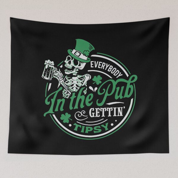 Item preview, Everybody In The Pub Getting Tipsy Funny St Patrick's Day Retro designed and sold by Vincent-Cloud.