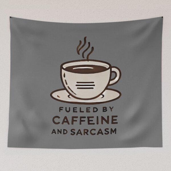 Item preview, Caffeine & Sarcasm designed and sold by TSQ.
