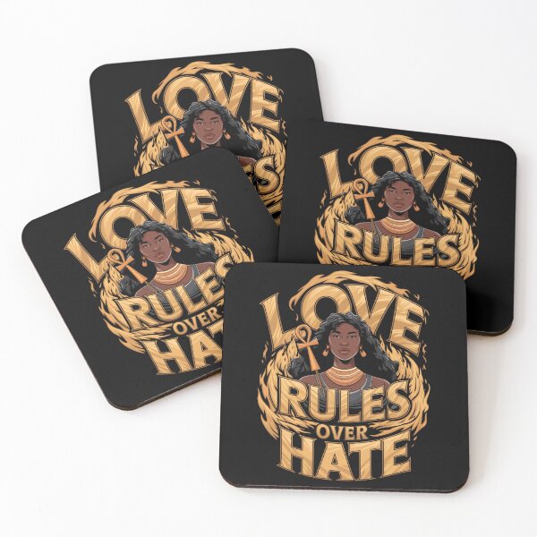Item preview, Love Rules Over Hate V2 Black Spiritual T-shirt Gift Ideas designed and sold by mygiftideas.