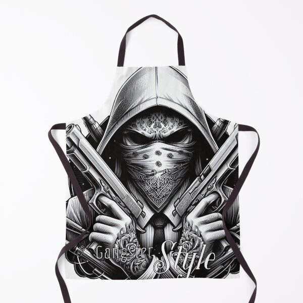 Item preview, Gangster with scarf and guns, hip hop, gangster style designed and sold by Salimgor Hangaround Music.