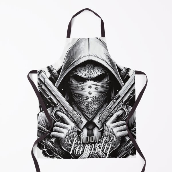 Item preview, Gangster with scarf and guns, Hip Hop, Hood Family designed and sold by Salimgor Hangaround Music.