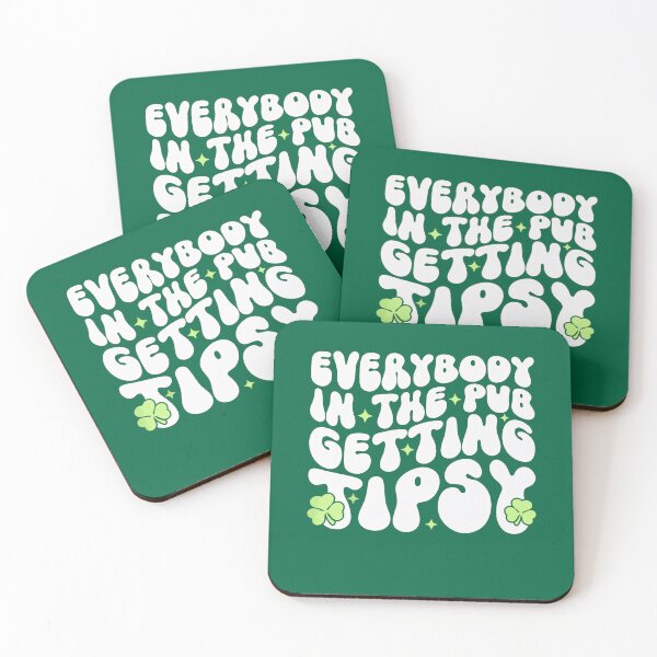 Item preview, Everybody In The Pub Getting Tipsy Funny St Patrick's Day Shamrocks designed and sold by Vincent-Cloud.