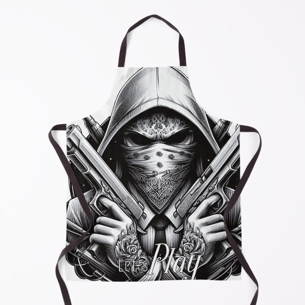 Item preview, Gangster with scarf and guns, Hip Hop, Lets Play designed and sold by Salimgor Hangaround Music.