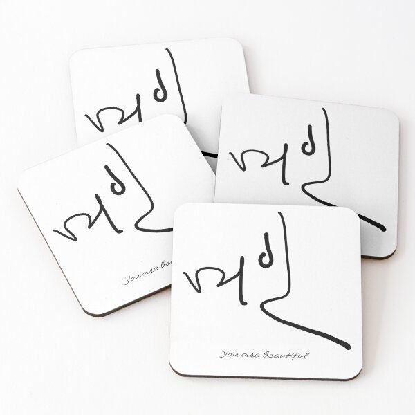 Item preview, Mi-in Beautiful woman korean Calligraphy designed and sold by Red Onion.