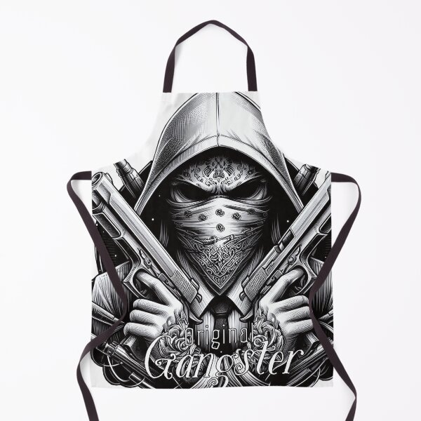 Item preview, Gangster with scarf and guns, Hip Hop, Original Gangster designed and sold by Salimgor Hangaround Music.