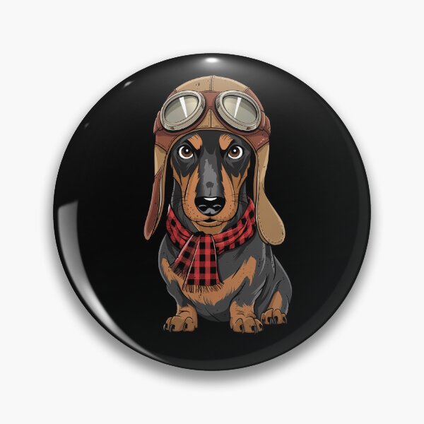 Item preview, Cute Dachshund Doxie Weenie Pilot Aircraft Aviator Dog Mom Dad Kids designed and sold by rafaeltto.