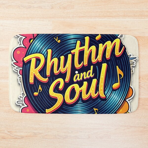 Item preview, Rhythm and Soul Vinyl Art Design 3 designed and sold by InkspiredCreation.