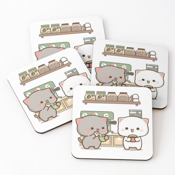 Item preview,  Mochi And Milk At The Kitchen - Sugar And Peach Goma Couple 2025 designed and sold by BrightStreets.