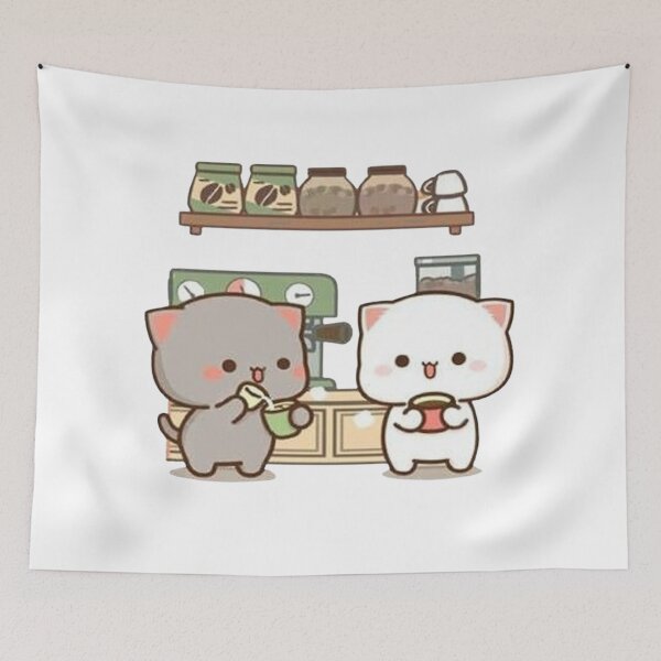Item preview,  Mochi And Milk At The Kitchen - Sugar And Peach Goma Couple 2025 designed and sold by BrightStreets.