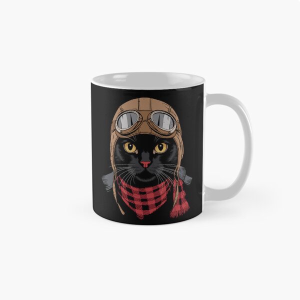 Item preview, Cute Black Cat Pilot Aircraft Aviator Mom Dad Kids designed and sold by rafaeltto.