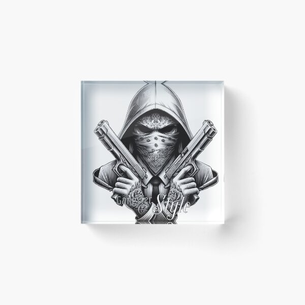Item preview, Gangster with Scarf and Guns, Hip Hop, Gangster Style V2 designed and sold by Salimgor Hangaround Music.