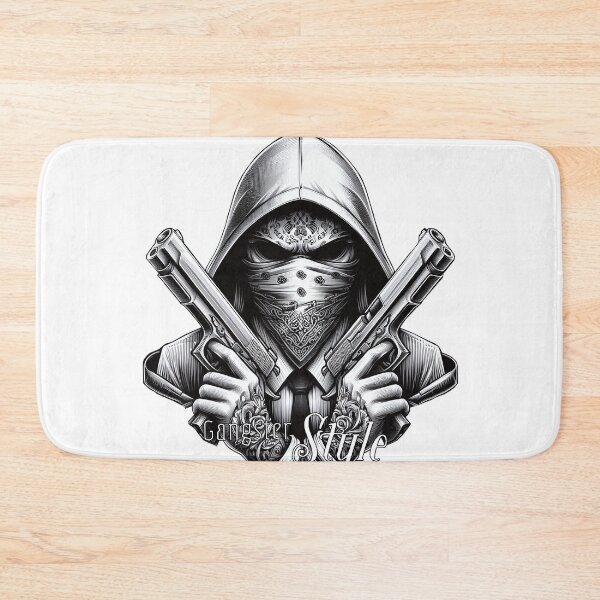 Item preview, Gangster with Scarf and Guns, Hip Hop, Gangster Style V2 designed and sold by Salimgor Hangaround Music.
