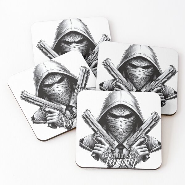 Item preview, Gangster with Scarf and Guns, Hip Hop, Hood Family V2 designed and sold by Salimgor Hangaround Music.