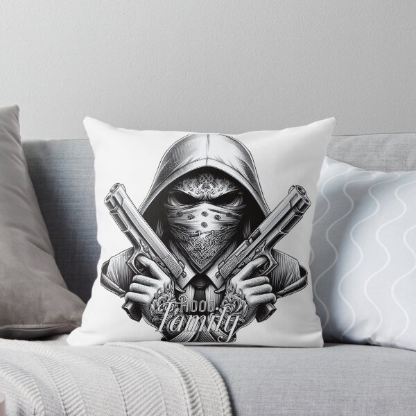 Item preview, Gangster with Scarf and Guns, Hip Hop, Hood Family V2 designed and sold by Salimgor Hangaround Music.