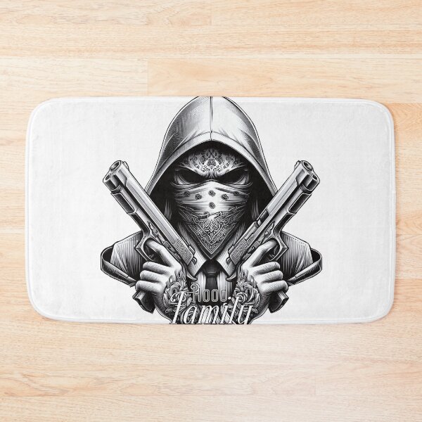 Item preview, Gangster with Scarf and Guns, Hip Hop, Hood Family V2 designed and sold by Salimgor Hangaround Music.