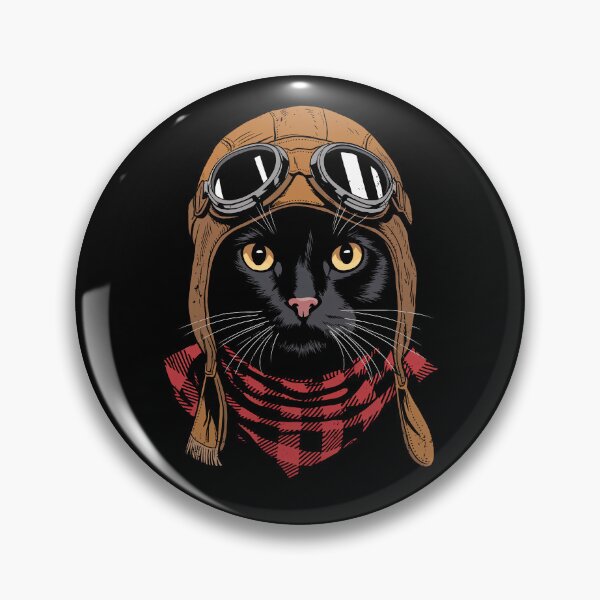 Item preview, Cute Black Cat Pilot Aircraft Aviator Mom Dad Kids designed and sold by rafaeltto.