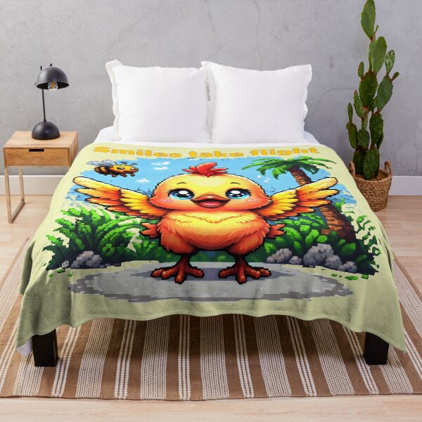 Item preview, Smiles Take Flight With Joyful Yellow Chick And Blue Sky designed and sold by SplashTastic.
