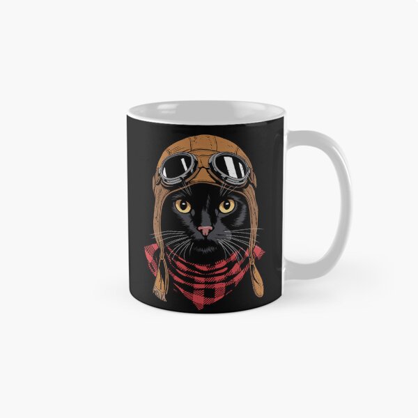 Item preview, Cute Black Cat Pilot Aircraft Aviator Mom Dad Kids designed and sold by rafaeltto.
