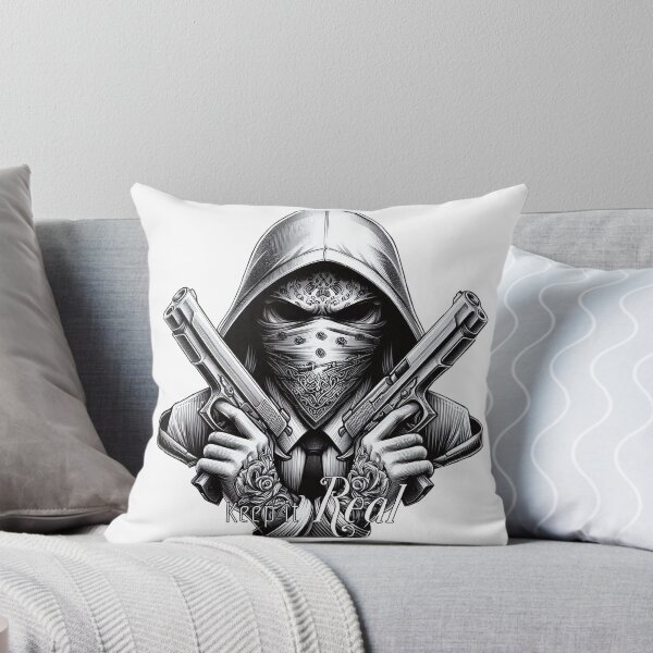 Item preview, Gangster with Scarf and Guns, Hip Hop, Keep it Real V2 designed and sold by Salimgor Hangaround Music.
