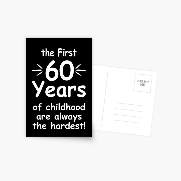 Item preview, 60th Birthday - Funny gift idea 60 Years Are The Hardest  designed and sold by FernaRoje.
