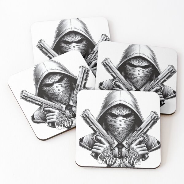 Item preview, Gangster with Scarf and Guns, Hip Hop, Original Gangster V2 designed and sold by Salimgor Hangaround Music.
