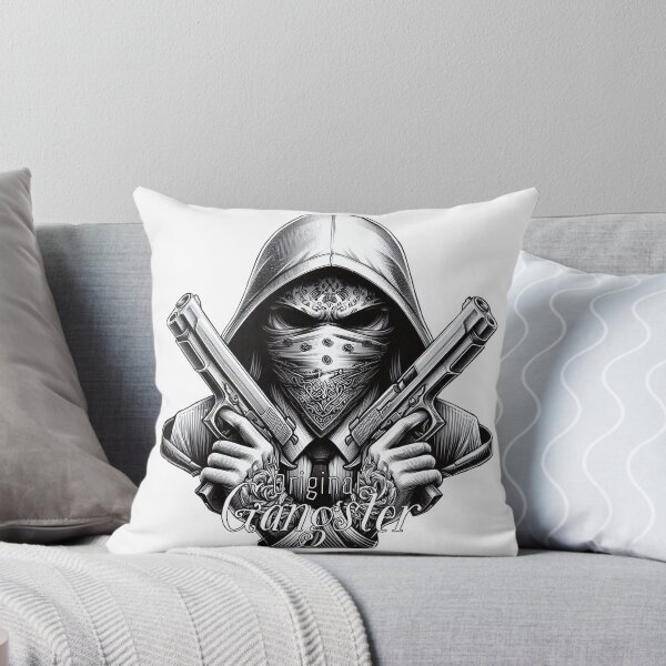 Item preview, Gangster with Scarf and Guns, Hip Hop, Original Gangster V2 designed and sold by Salimgor Hangaround Music.