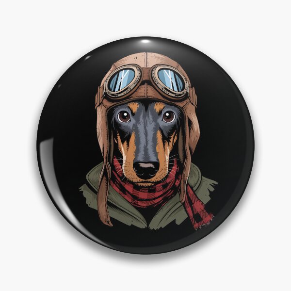 Item preview, Cute Dachshund Weiner Pilot Aircraft Aviator Dog Mom Dad Kids designed and sold by rafaeltto.