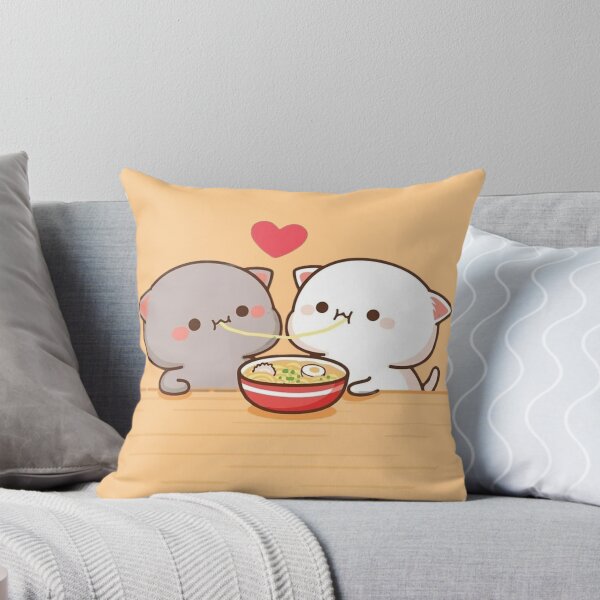 Item preview, Mochi And Milk Eating Together - Sugar And Peach Goma Couple 2025 designed and sold by BrightStreets.