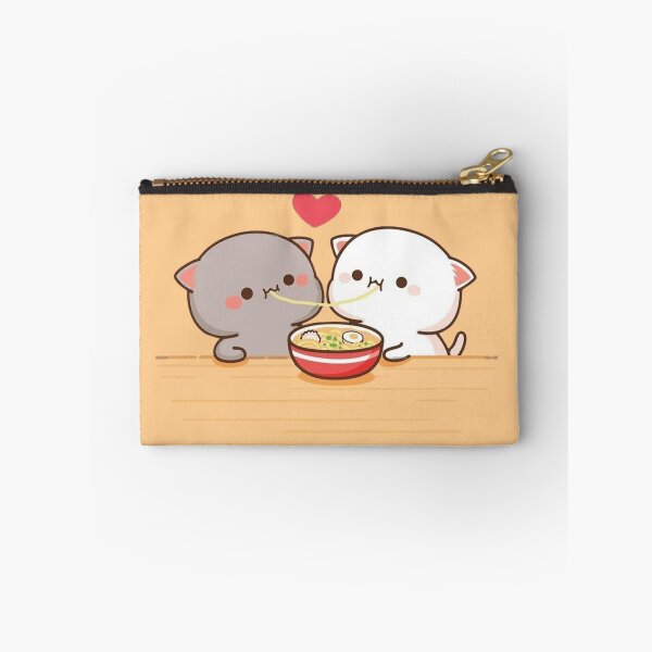 Item preview, Mochi And Milk Eating Together - Sugar And Peach Goma Couple 2025 designed and sold by BrightStreets.