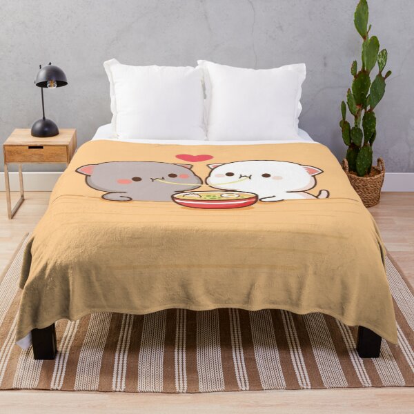 Item preview, Mochi And Milk Eating Together - Sugar And Peach Goma Couple 2025 designed and sold by BrightStreets.