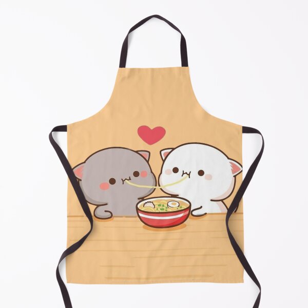 Item preview, Mochi And Milk Eating Together - Sugar And Peach Goma Couple 2025 designed and sold by BrightStreets.