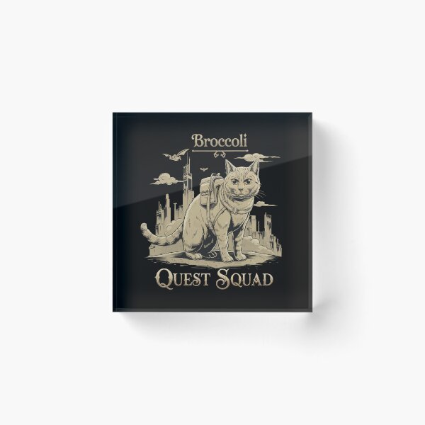 Item preview, Funny Cat Quest Fantasy Squad Broccoli Funny Vintage designed and sold by Damcoc.